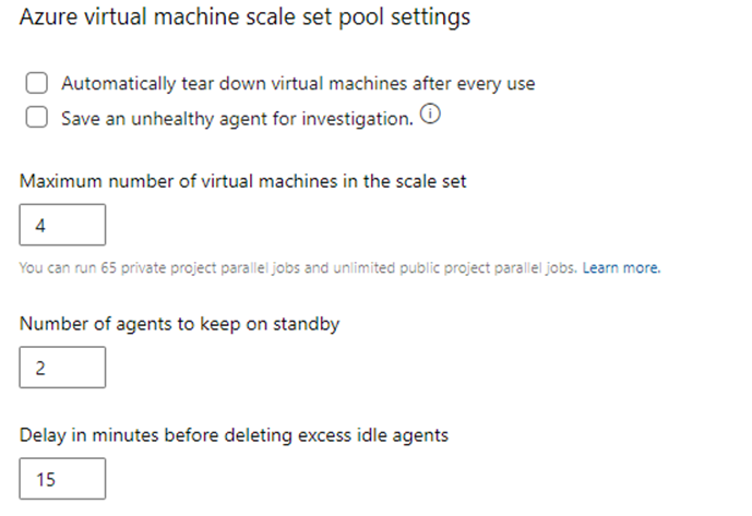 Dynamisch schalen van Azure DevOps virtual machine scale set agents