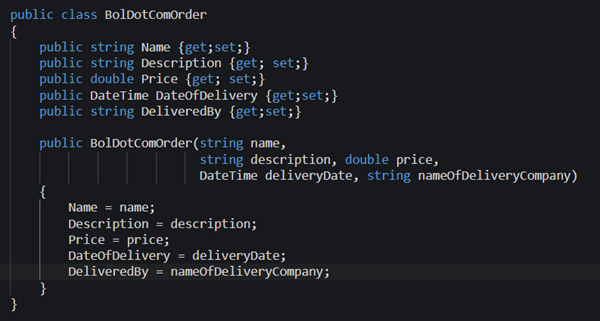 Constructor voor C# 12