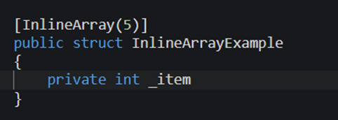 Inline array C# 12