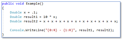 Programmeerfouten Floating-point compare werkelijke waarde