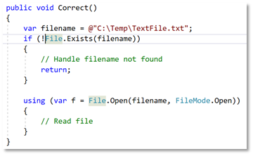 Meest voorkomende C# programmeerfouten: Unhandled Exogenous Exceptions verbetering
