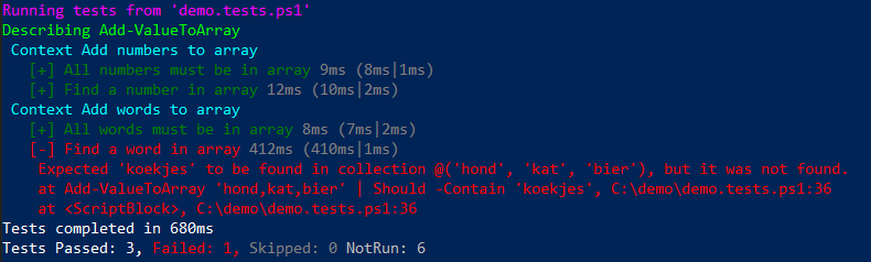 Pester – Het test framework voor PowerShell