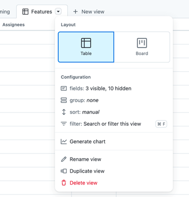 Work item management in GitHub