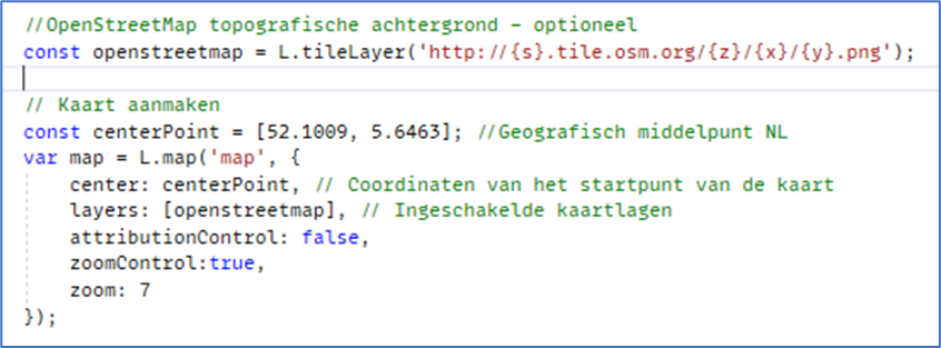 OpenStreetMap als kaartlaag