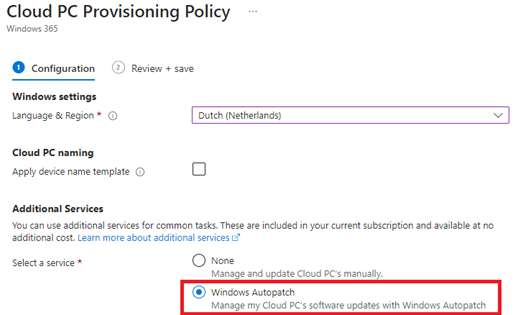 cloud pc provisioning