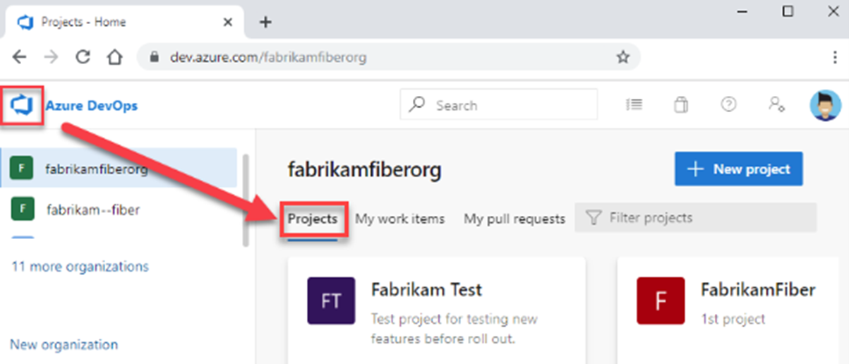azure devops projecten en teams