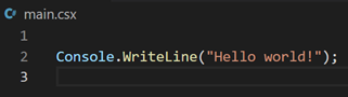 Dotnet Script