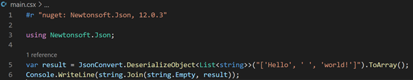 Dotnet Script