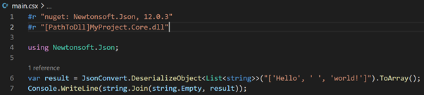 Dotnet Script