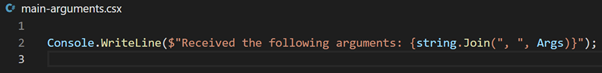 Dotnet Script