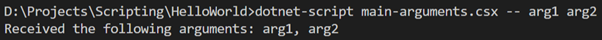 Dotnet Script