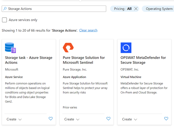 Azure Storage Actions: creëer een nieuwe storage task resource