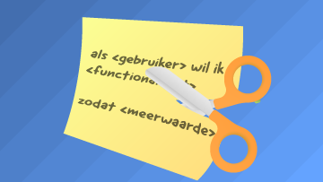 User stories kleiner maken