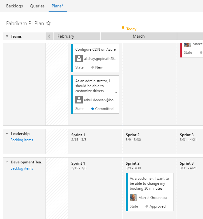 Delivery Plans in VSTS