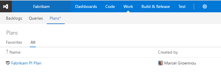 Delivery Plans in VSTS