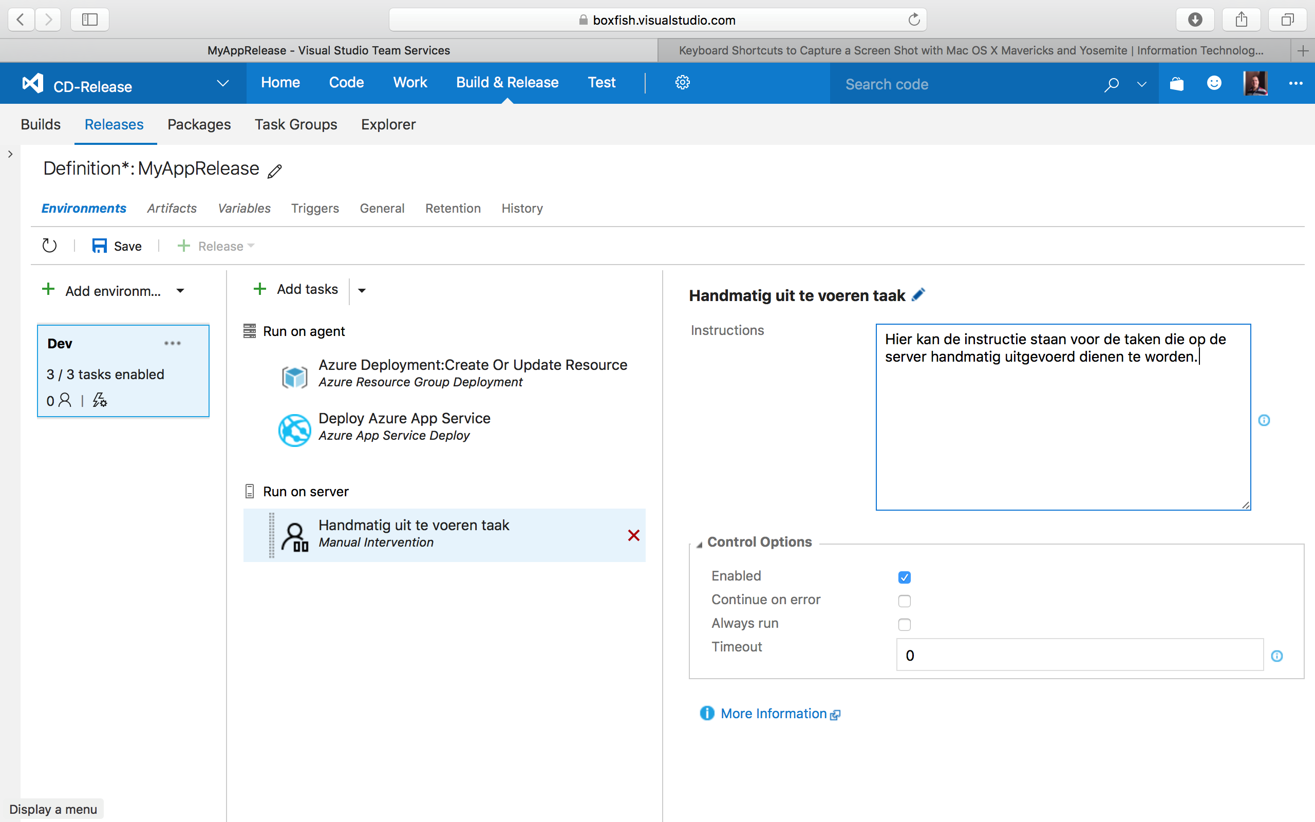 Server Phase Tasks in VSTS Release Management