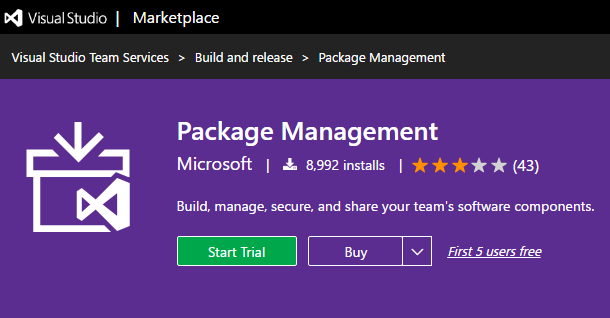 Package Management in de MarketPlace