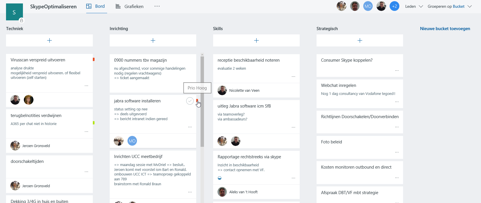 Office 365 Planner, Planboard
