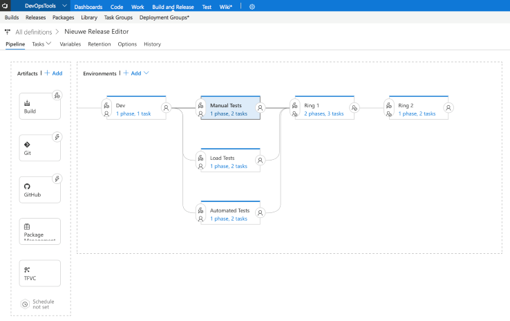 Nieuwe Release Editor