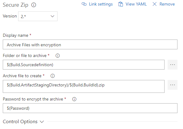 Secure Zip Extension
