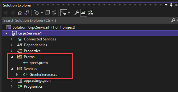 gRPC in visual studio