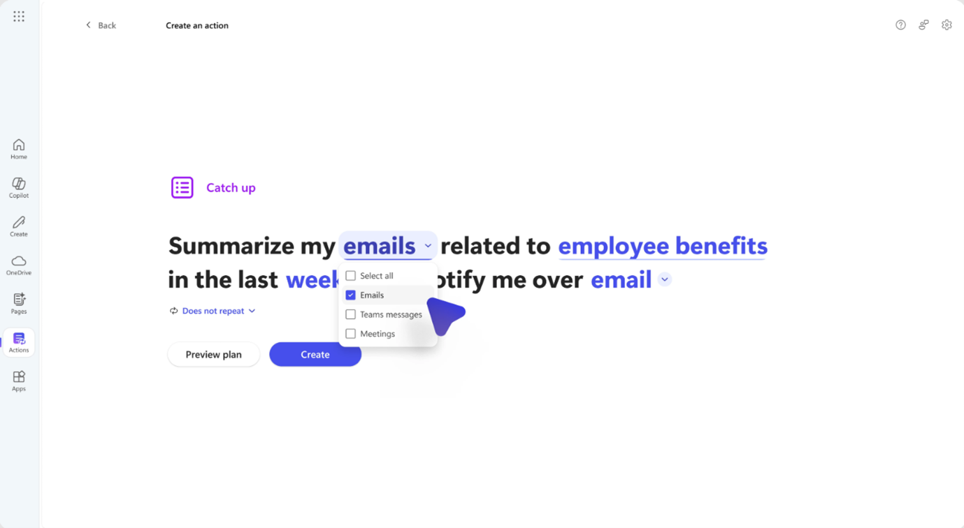 microsoft 354 copilot acties