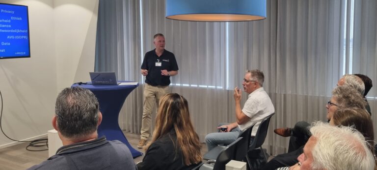 Jan vellema tijdens het AI seminar