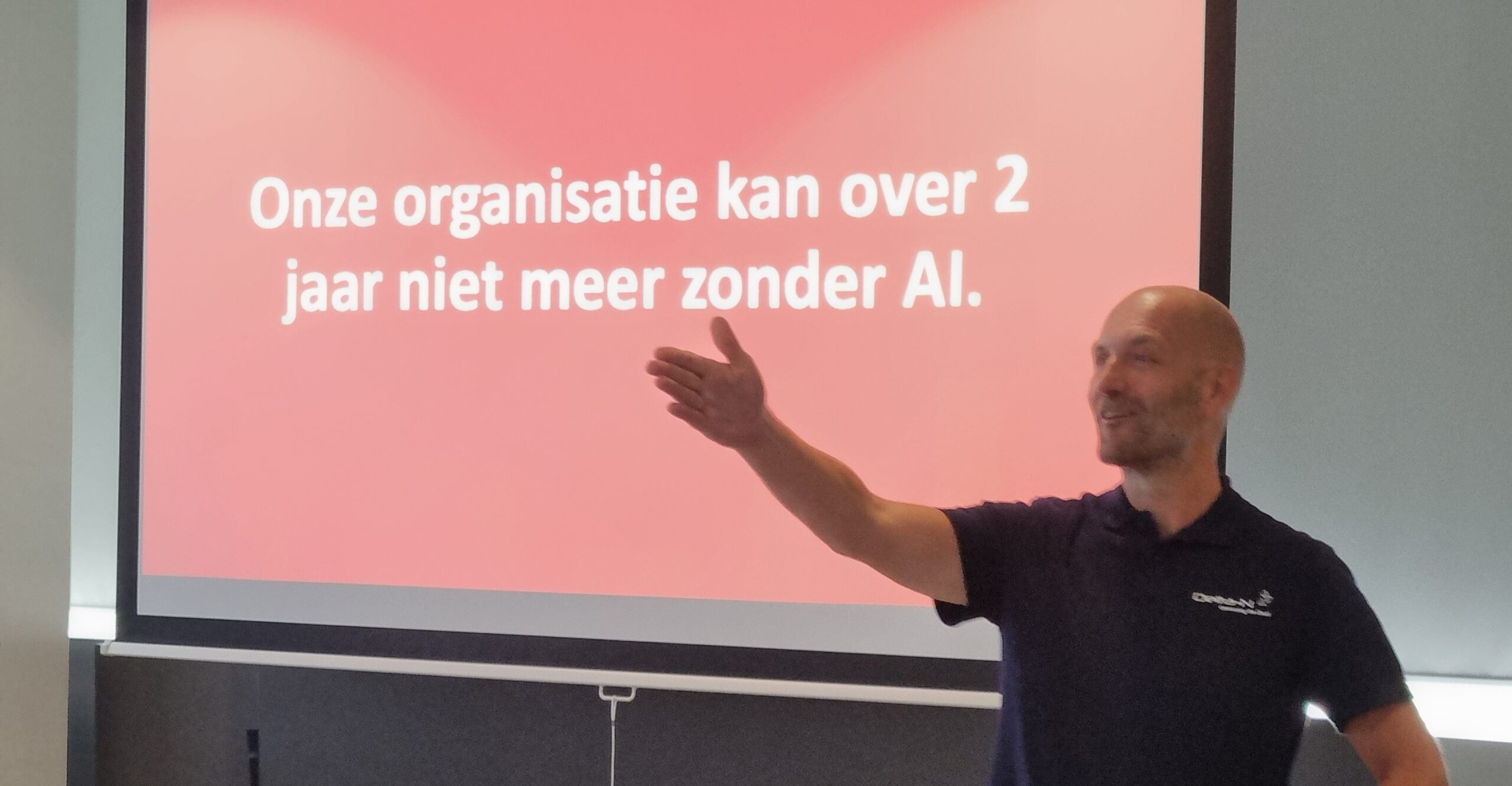 Marcel Grounnou AI In actie Marcel Grounnou tijdens het AI seminar